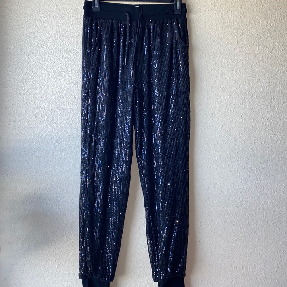 Altar’s State Black Jogger Sequin Pants